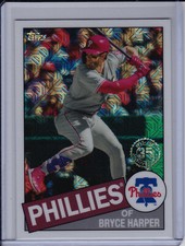 Bryce Harper 2020 Topps Series 1 Silver Pack Mojo Refractor 1985 Chrome