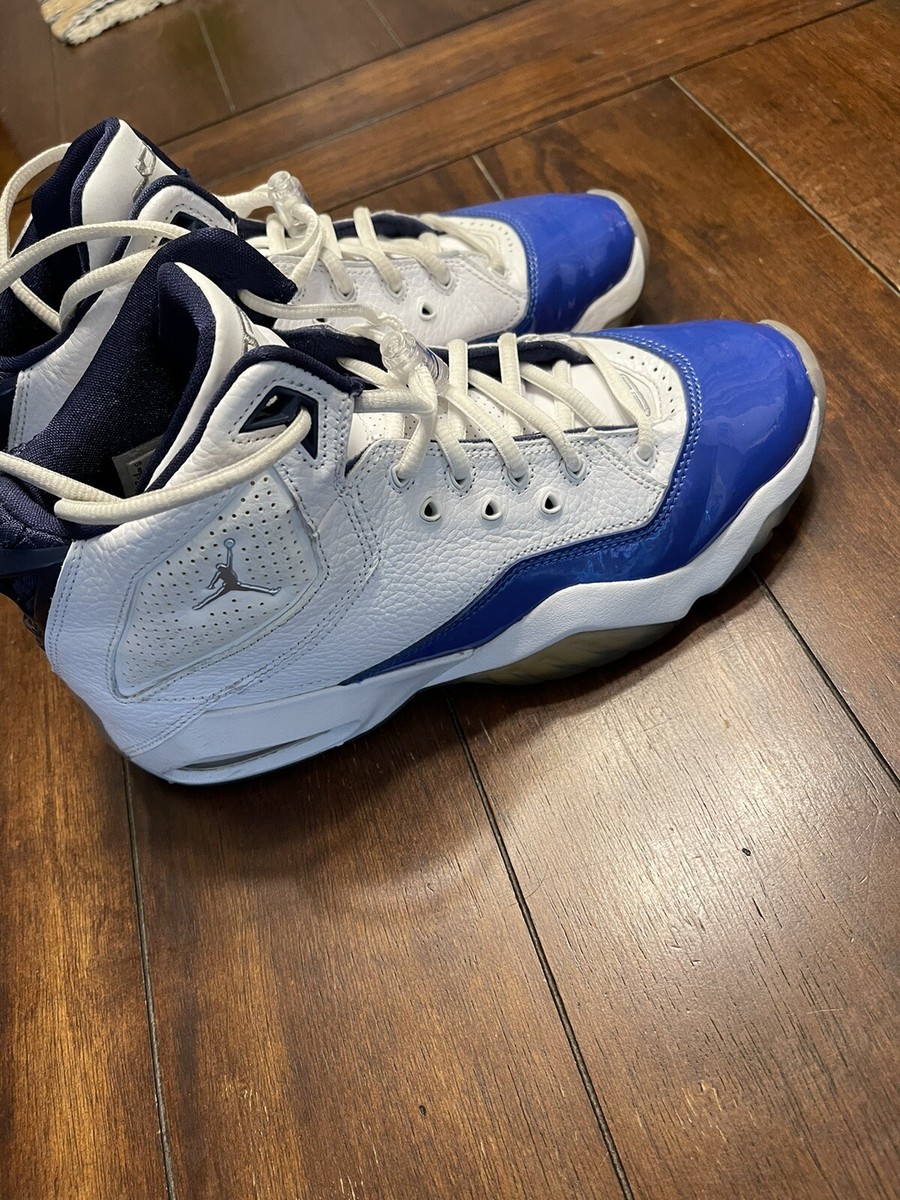 Nike Jordan B'Loyal Metallic Silver Blue White Size 8 Nike Jordan B'Loyal Metallic Silver Blue White Size 8