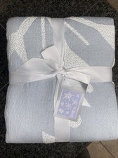 Disney Frozen Olaf Snowflake Winter Blue White Throw Blanket 50"x70"