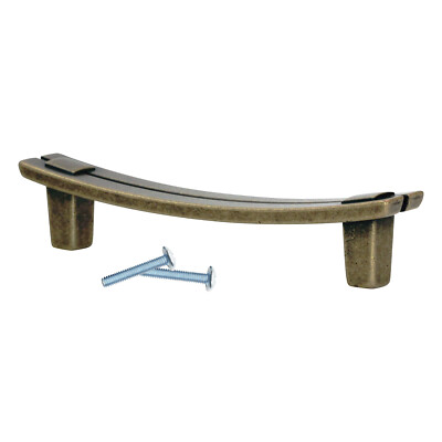 2x Rok Rift Bridge Zen Arch Honey Brass Cabinet Handle Pull 3-3/4'' P05196HNY
