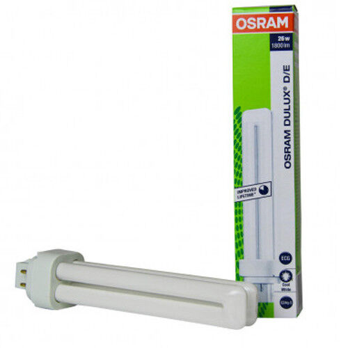 Osram Dulux DE 26w / 840 Energy Saving 4-PIN lamp - Cool White - G24q-3 D/E - Picture 1 of 4