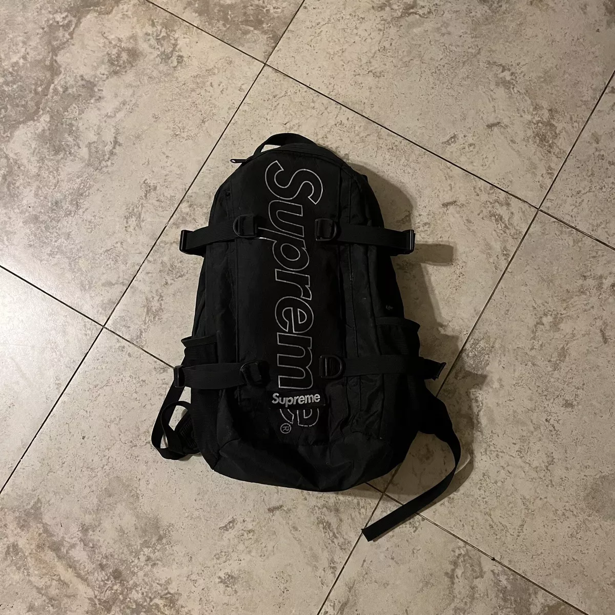 Supreme Backpack FW18 Black Reflective