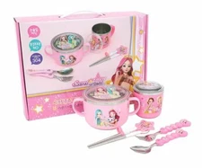 Girl Princess Secret Jouju Stainless Tableware 5P Bowl  Cup Spoon Fork Chopstick