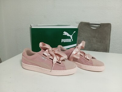 PUMA Damen Suede Heart Pebble WN's Sneaker Pfirsich Pink Gr. 39 Schuhe Schuh