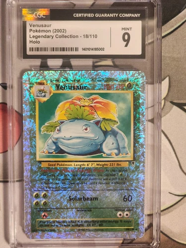 Pokemon Legendary Collection Venusaur #18/110 Reverse Holo CGC 9