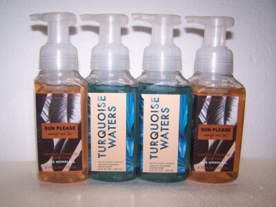 Bath & Body Works Turquoise Waters & Mango Mai Tai Gentle Foaming Soap Set of 4