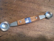 NOS VTG PIER ONE Stainless Steel Made In Japan Wooden Handle MELON BALLER UTENSI