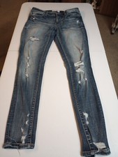 BKE Buckle Payton Womens 30x31 Blue Jeans Universal Fit Mid Rise Ankle Skinny