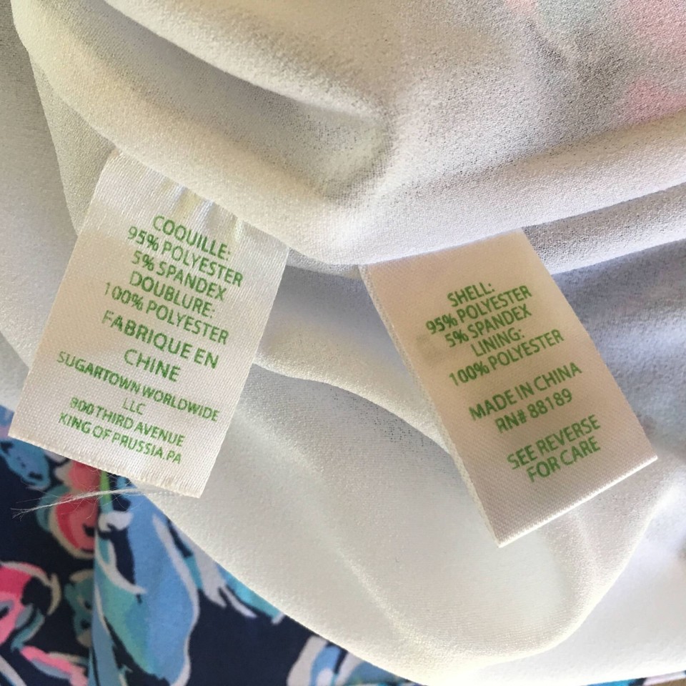 Lilly Pulitzer Winona Stretch Dress No Size Tag Fits L/XL Coastal