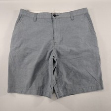 Dockers Blue Flat Front Khaki Shorts Mens Size 33