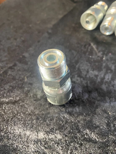 OM10K-06-08 3/8" TO 1/2" FLAT FACE ORING MALE HYDRAULIC FITTING QTY.2