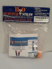 Outdoor Personal Water Filter Straw Portable Water Purifier Orange