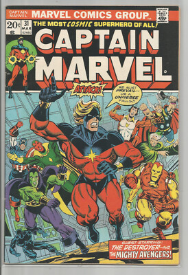 CAPTAIN MARVEL # 31 * THANOS * DRAX * THE AVENGERS * MARVEL COMICS