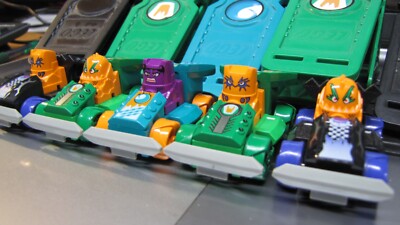 Five (5) Lego Crash 'Em Racers