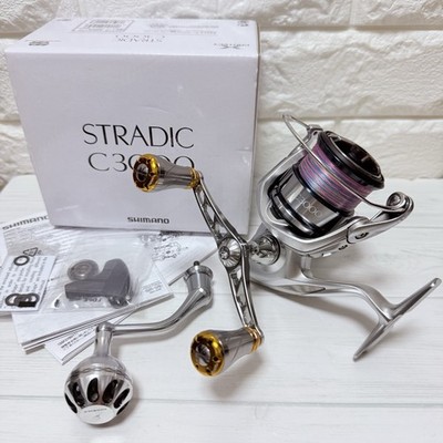 Shimano 19 Stradic C3000 Spinning Reel Gomexus Double Handle Extra Bearing W/Box