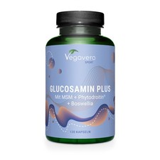 Glucosamin Chondroitin hochdosiert & Vegan | 1000 mg | Mit Natural