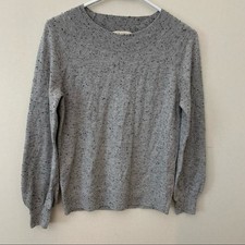 Loft Gray Speckled Lightweight Sweater