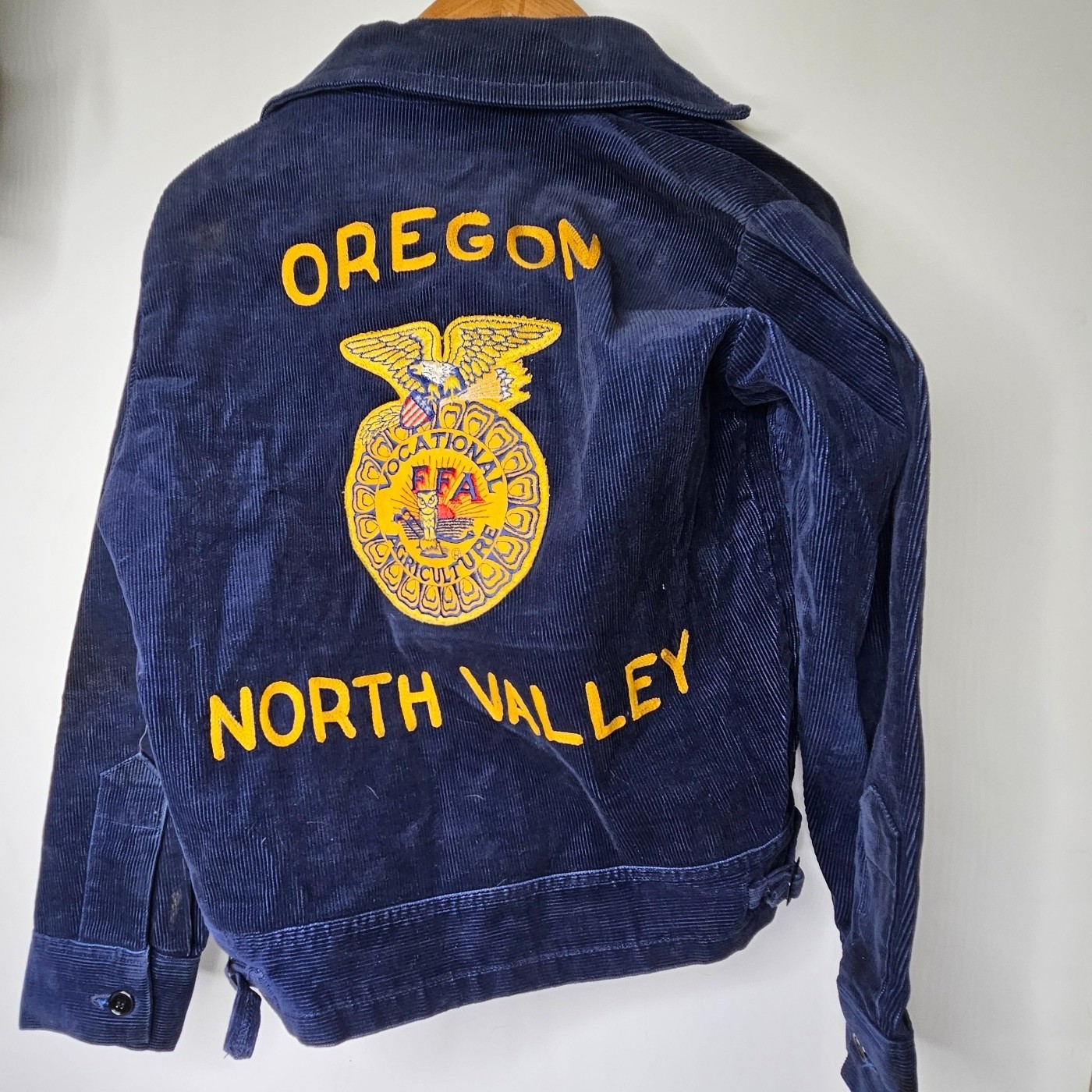 Vintage North Valley Oregon FFA Corduroy Jacket, Size… - Gem