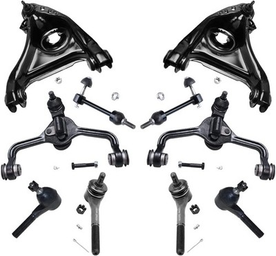 Front Control Arms Sway Bars Tie Rods for 1998-2002 Ford Crown Victoria