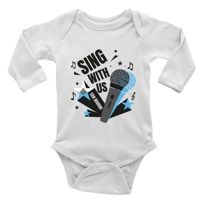San Marino Music Sing with us Note Karaoke Baby Grow Weste Body L/S