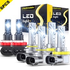 For Mazda 3 2010-2013 White Led Headlight Bulbs Highlow Beam Fog Light Bright