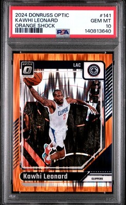 PSA 10 Kawhi Leonard 2024 Optic #141 Orange Shock /225 Clippers