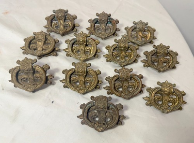 #ad antique ornate 19th century Victorian furniture door drawer pull handle hardware $24.99