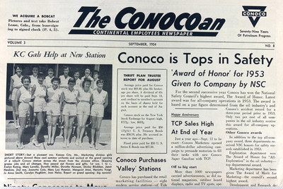 1954 - The Conocan Continental Employees Newspaper Vol 3 September - B3