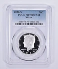 PR70 DCAM 2020-S Silver Kennedy Half Dollar PCGS Blue Lbl *2640