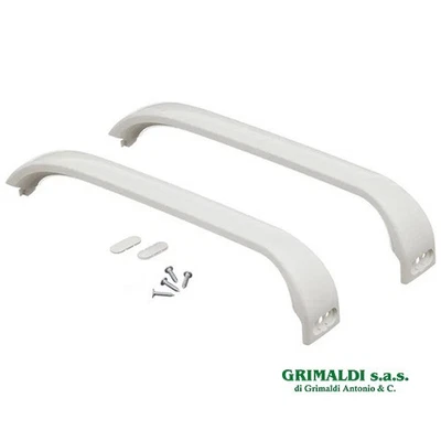 KIT MANIGLIE BIANCHE PER PORTA FRIGORIFERO E CONGELATORE BOSCH SIEMENS 00369542
