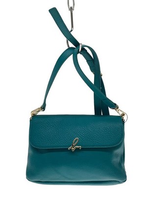 agnes b. Shoulder bag, cowhide leather, GRN cr11