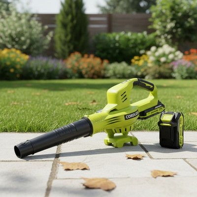 Lightweight Cordless Leaf Blower with Turbo Technology - 2 Batteries Included