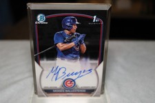 Moises Ballesteros Auto 2023 Bowman Chrome 1st Prospect RC Cubs