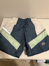 Vtg Nike Sportswear Heritage Windrunner Nylon Shorts Green Size M