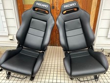 Recaro Black Sports Seats Left And Right Set Of Two Recaro Black Sports Seats Left And Right Set Of Two