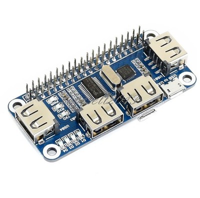 1PCS 4 Port USB HUB HAT Expansion Board For Raspberry Zero/Zero W/3B+