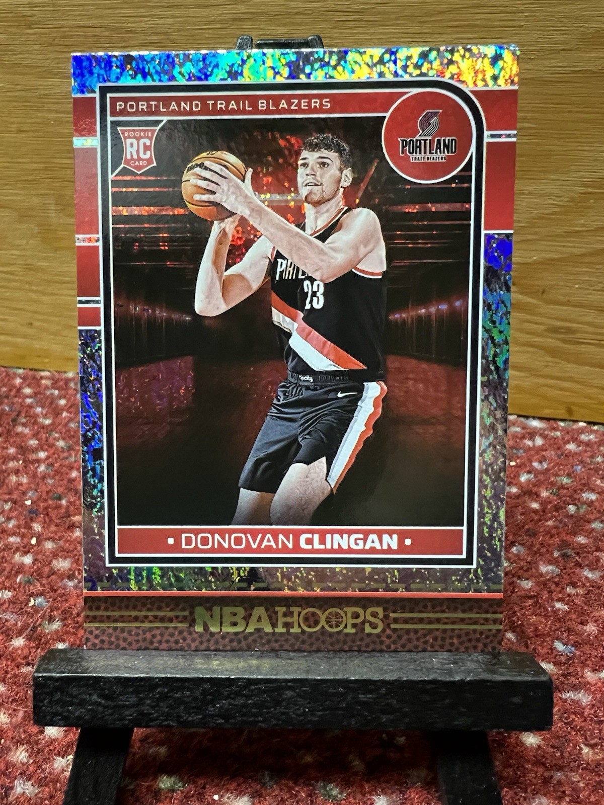 2024-25 Panini NBA Hoops Rookies Texture Donovan Clingan #237 Rookie RC