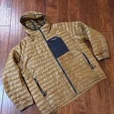 Simms ExStream Jacket Mens Medium Gold Puffer Zip Up Coat Primaloft Fishing 3XL