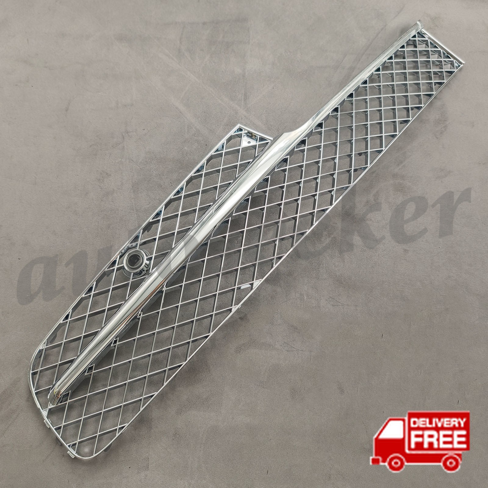 Left+Right Bumper Chrome Grill 4W0807647A for Bentley Continental Flying Spur