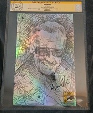 Kyle Willis  Signed Stan Lee  Foil Print Cgc Signature Series