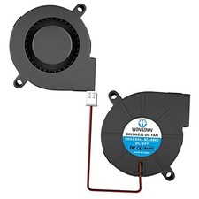 5015 Blower Fan 24V, 3D Printer 24 Volt Fans Blower Turbine DC 24V -Dual Ball
