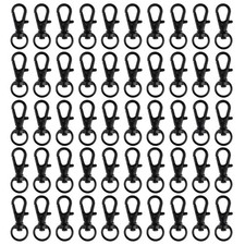 50 Pcs Swivel Clasps Lanyard Snap Hook Metal Swivel Lanyard Lobster Claw Clasps