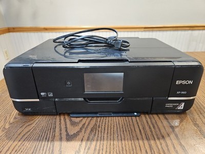 Epson Expression Photo XP-960 Wireless All-In-One Color Inkjet Printer - WORKS!
