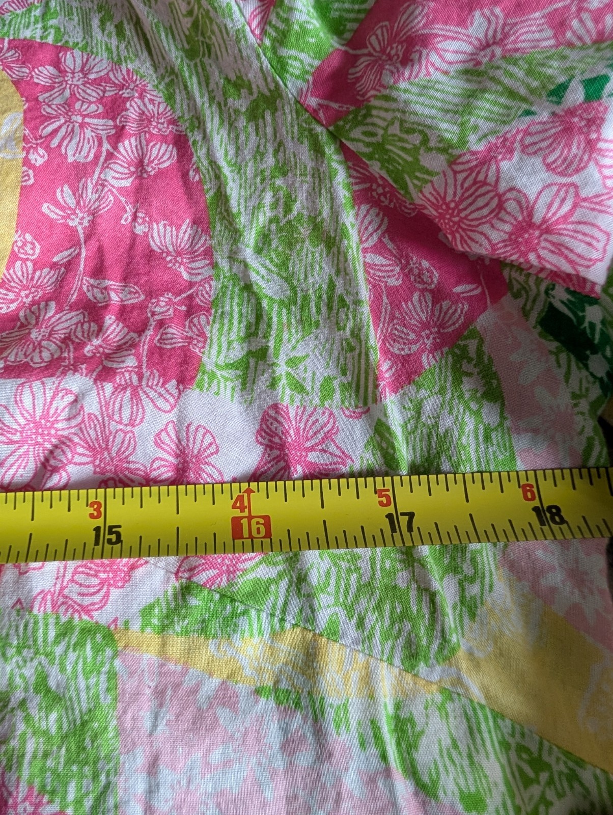 Lilly Pulitzer Patchwork Floral Button Down Shirt… - image 2