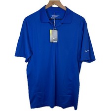 NWT Nike Golf Tour Performance Dri Fit Men Polo Blue Size M Stretch Standard Fit