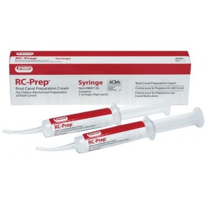 Premier Dental 9007135 RC Prep Root Canal Preparation Cream Syringes 2/Pk 9gm