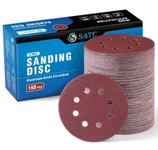 S SATC 150 PCS Sanding Disc 60 80 100 120 150 180 240 320 400 600 Grit Sanding