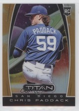 2019 Panini Chronicles Titan Neon Orange Prizm 15/17 Chris Paddack #7 2id