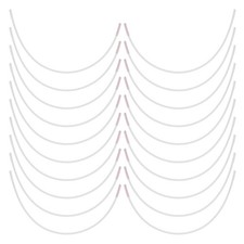 10 Pairs Ergonomic Silver Bra Underwire Repair Kit Durable Metal Wire