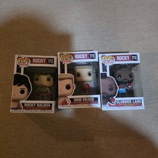 Funko Pop! Movies Rocky Lot Rocky #1713 Ivan Drago #1715 Clubber Lang #1714